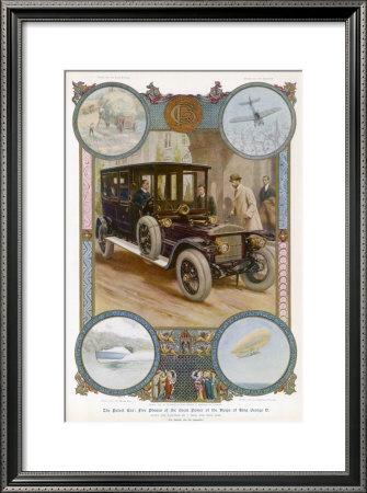 George V Enters The Royal Daimler by Samuel Begg Pricing Limited Edition Print image