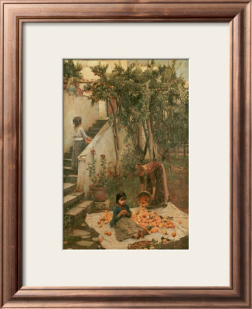 The Orange Gatherers by John William Waterhouse Pricing Limited Edition Print image