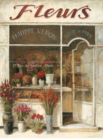 Boutique Des Fleurs by Fabrice De Villeneuve Pricing Limited Edition Print image