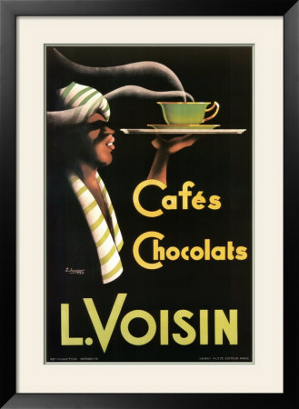 L. Voisin Cafes And Chocolats, 1935 by Noel Saunier Pricing Limited Edition Print image