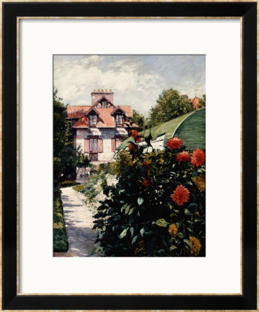 Dahlias, Petit Gennevilliers Garden by Gustave Caillebotte Pricing Limited Edition Print image