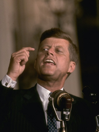 John F. Kennedy Speaking At The Democratic National Convention by Paul Schutzer Pricing Limited Edition Print image