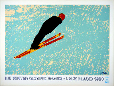 Lake Placid Xiii Ski Jumper by Wheeler Pricing Limited Edition Print image