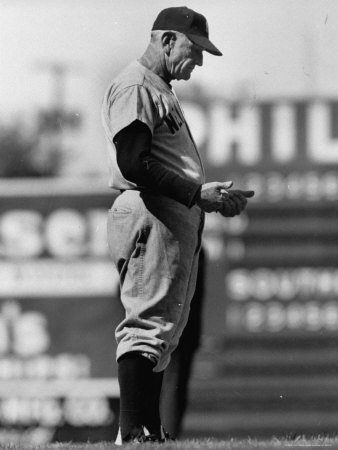 Baseball Manager Casey Stengel Standing On The Sidelines by Mark Kauffman Pricing Limited Edition Print image