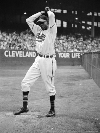 Cleveland Indians Pitcher Satchel Paige Warming Up by George Silk Pricing Limited Edition Print image