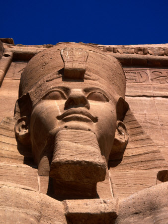 Giant Statue At Temple, Abu Simbel, Egypt by Juliet Coombe Pricing Limited Edition Print image