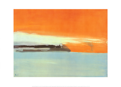 Seaside Railway Line In The Setting Sun by Nicolas De Stael Pricing Limited Edition Print image