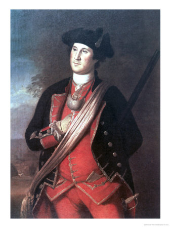 George Washington In Uniform Of A Colonel Of The Virginia Militia During The French And Indian War by Charles Willson Peale Pricing Limited Edition Print image
