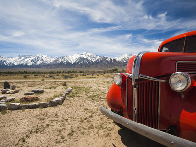 Old Ford, Manzanar National Historic Site, Independence, Eastern Sierra Nevada, California, Usa by Walter Bibikow Pricing Limited Edition Print image