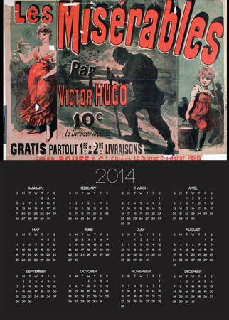 Poster Advertising The Publication Of Les Miserables By Victor Hugo 1886 by Jules Cheret Pricing Limited Edition Print image