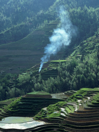 Village Of Ping An, Guangxi Province, China by Erwin Nielsen Pricing Limited Edition Print image