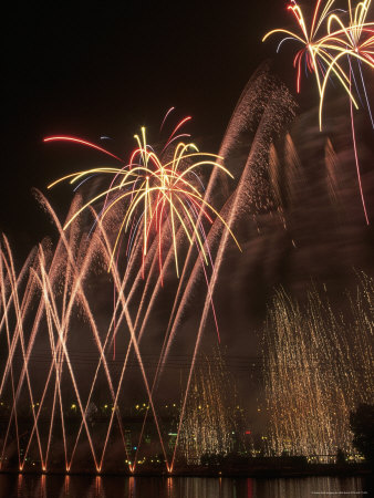 Fireworks On The Water, Canada by Bob Burch Pricing Limited Edition Print image