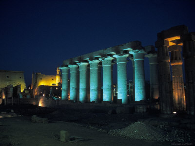 Temple Of Luxor At Night, Luxor, Egypt by Bob Burch Pricing Limited Edition Print image