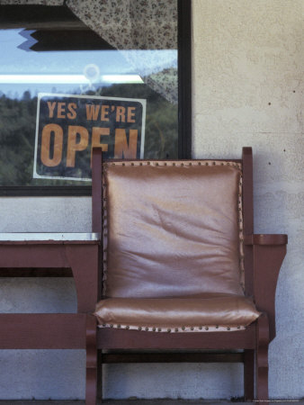 Open Sign In Window by Fogstock Llc Pricing Limited Edition Print image