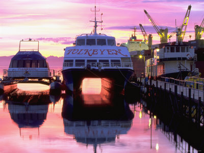 Sunset, Ushuaia, Tierra Del Fuego, Argentina by Walter Bibikow Pricing Limited Edition Print image