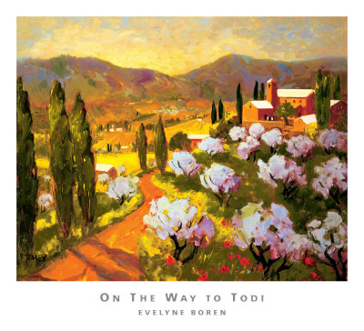On The Way To Todi by Evelyne Boren Pricing Limited Edition Print image