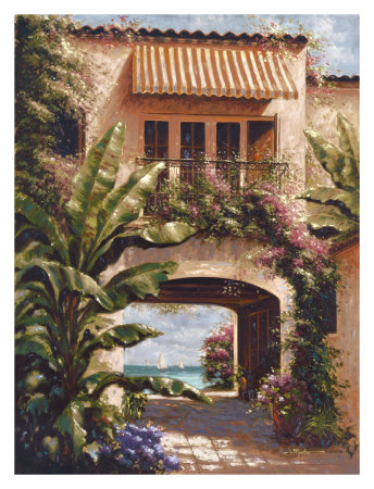 Tropical Villa I by J. Martin Pricing Limited Edition Print image