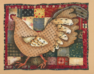 Patchwork Rooster by Diane Kaylor Pricing Limited Edition Print image
