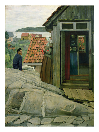From The Coast, 1881 (Oil On Canvas) by Christian Krohg Pricing Limited Edition Print image