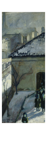 View Towards Ruseloekka School, Oslo (Oil On Canvas) by Kalle Lochen Pricing Limited Edition Print image