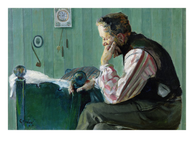 Portrait, Terje Vigen (Oil On Canvas) by Christian Krohg Pricing Limited Edition Print image