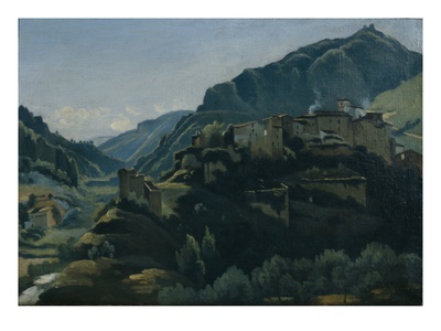 Meridionale Village (Oil On Canvas) by Jean Baptiste Camille Corot Pricing Limited Edition Print image