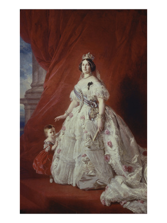 Isabel Ii Of Spain, 1852 (Oil On Canvas) by Franz Xaver Winterhalter Pricing Limited Edition Print image