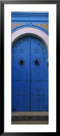 Closed Door Of A House, Medina, Sousse, Tunisia by Panoramic Images Pricing Limited Edition Print image