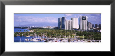 Boats In Ala Wai, Honolulu, Hawaii, Usa by Panoramic Images Pricing Limited Edition Print image