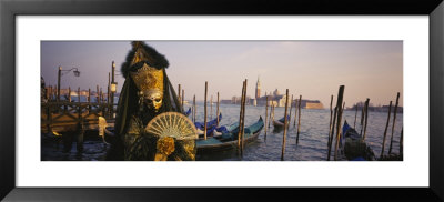 Portrait Of A Person Dressed In A Masquerade Costume, Doges Palace, Venice, Italy by Panoramic Images Pricing Limited Edition Print image