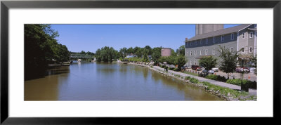 Canal Flowing Through A Village, Erie Canal, Pittsford, New York, Usa by Panoramic Images Pricing Limited Edition Print image