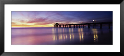 Manhattan Beach Pier, Manhattan Beach, San Francisco, California, Usa by Panoramic Images Pricing Limited Edition Print image