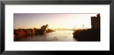 Boats In The River, Head Of The Charles Regatta, Charles River, Boston, Massachusetts, Usa by Panoramic Images Pricing Limited Edition Print image