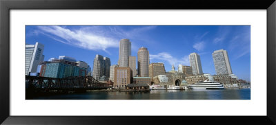 Skyscrapers At The Waterfront, Boston, Massachusetts, Usa by Panoramic Images Pricing Limited Edition Print image