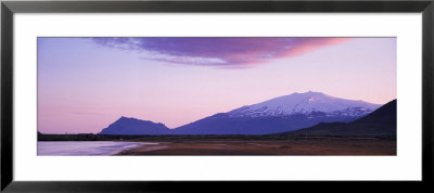 Mountains On A Landscape, Snaefellsjokull Glacier, Snaefellsnes, Iceland by Panoramic Images Pricing Limited Edition Print image