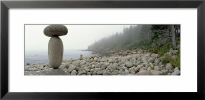 Cairn On The Rocky Beach, Acadia National Park, Maine, Usa by Panoramic Images Pricing Limited Edition Print image