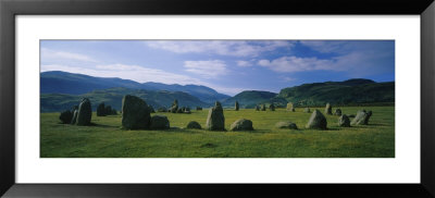 Stone Circle On A Landscape, Castlerigg Stone Circle, English Lake District, Cumbria, England by Panoramic Images Pricing Limited Edition Print image