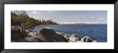 Rocks On The Coast, Lake Tahoe, California, Usa by Panoramic Images Pricing Limited Edition Print image