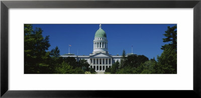 Facade Of A Building, State Capitol Building, Augusta, Maine, Usa by Panoramic Images Pricing Limited Edition Print image