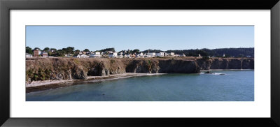 Buildings At The Coast, Mendocino, Mendocino County, California, Usa by Panoramic Images Pricing Limited Edition Print image