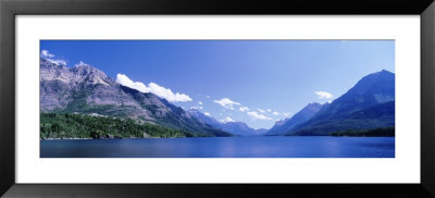 Mountain Range Along A Lake, Glacier National Park, Waterton Lakes National Park, Alberta, Canada by Panoramic Images Pricing Limited Edition Print image