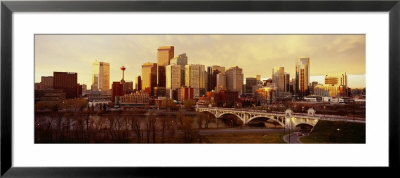 Buildings At The Waterfront, Bow River, Calgary, Alberta, Canada by Panoramic Images Pricing Limited Edition Print image