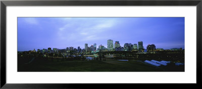 City At Dusk From Muttart Conservatory, Edmonton, Alberta, Canada by Panoramic Images Pricing Limited Edition Print image