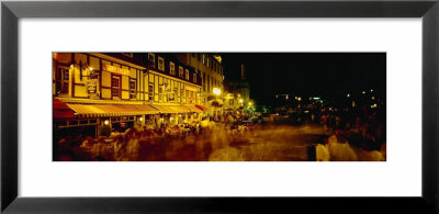 Cafe On A Road Side, Quebec City, Canada by Panoramic Images Pricing Limited Edition Print image