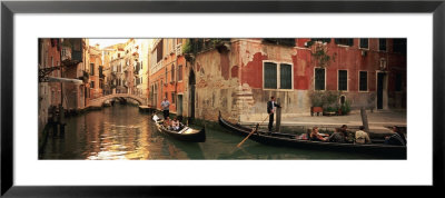 Tourists In A Gondola, Venice, Italy by Panoramic Images Pricing Limited Edition Print image
