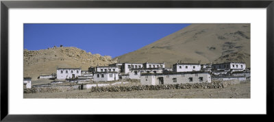 Houses On Hillside, Tibet by Panoramic Images Pricing Limited Edition Print image