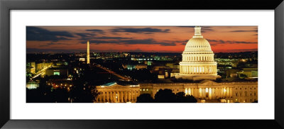 City Lit Up At Dusk, Washington D.C., Usa by Panoramic Images Pricing Limited Edition Print image