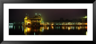 Temple Lit Up At Night, Golden Temple, Amritsar, Punjab, India by Panoramic Images Pricing Limited Edition Print image