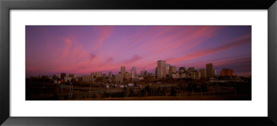 City At Dawn From Muttart Conservatory, Edmonton, Alberta, Canada by Panoramic Images Pricing Limited Edition Print image