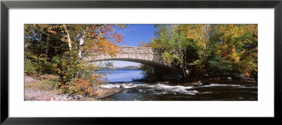 Bridge On A River, Bog River, New York State, Usa by Panoramic Images Pricing Limited Edition Print image